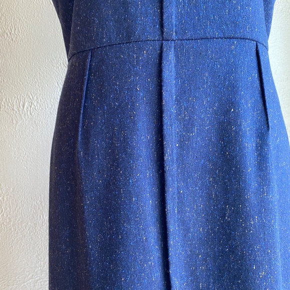 Banana Republic dark blue tweed sheath dress Size 10 - Picture 2 of 14